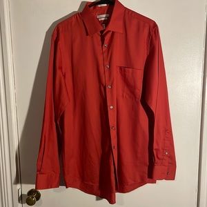 Van Heusen regular fit Lux Sateen sz 16 L/S Shirt